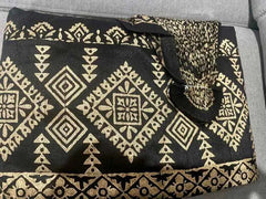 Dhoti - ready - to - wear with - string - Raw Silk Black D00002 - Aakritee - D00002