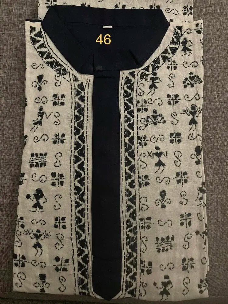 Punjabi_black_PK10115 - Kurta - Punjabi - Aakritee - PK10115