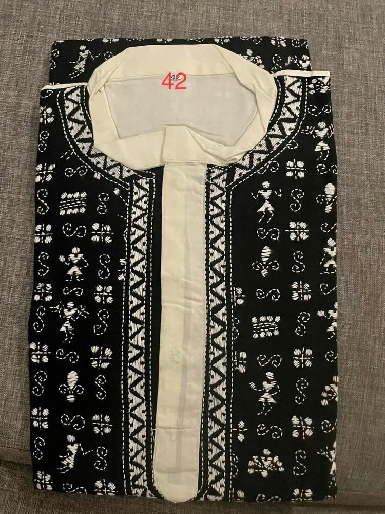 Punjabi_black_PK10119 - Kurta - Punjabi - Aakritee - PK10119