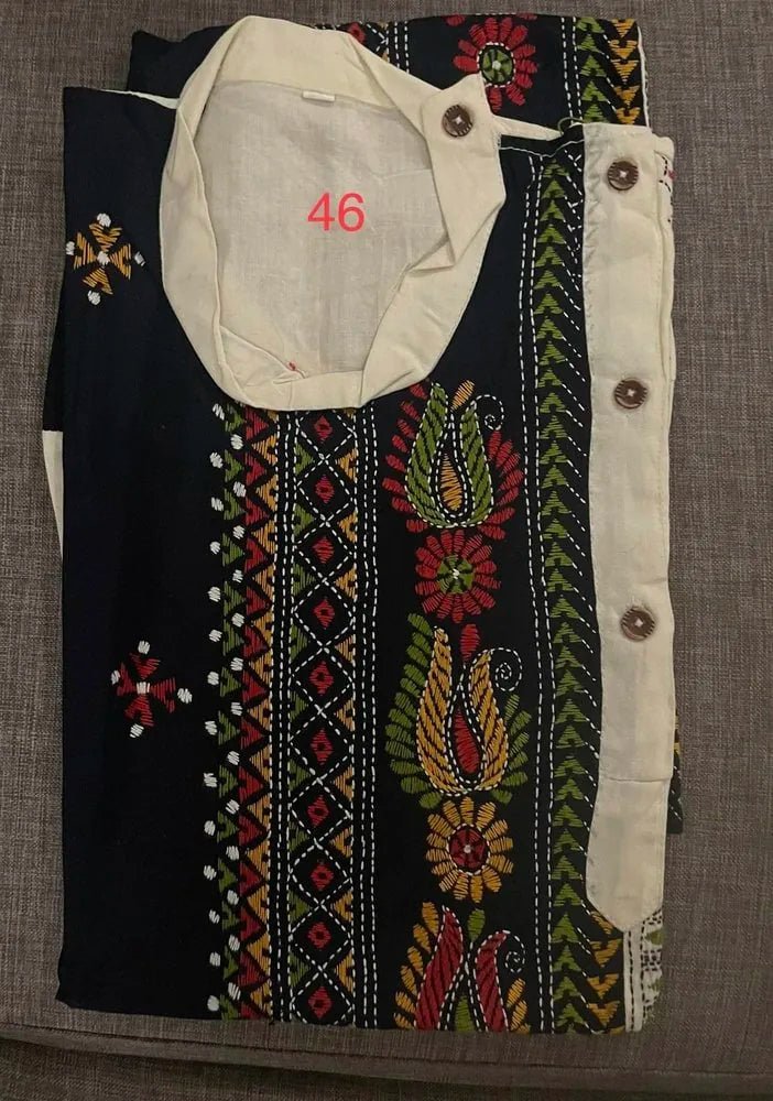 Punjabi_dark blue_PK10125 - Kurta - Punjabi - Aakritee - PK10125