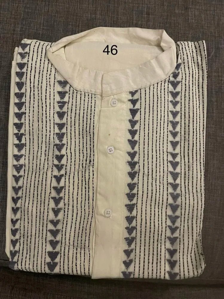 Punjabi_offwhite_PK10123 - Kurta - Punjabi - Aakritee - PK10123