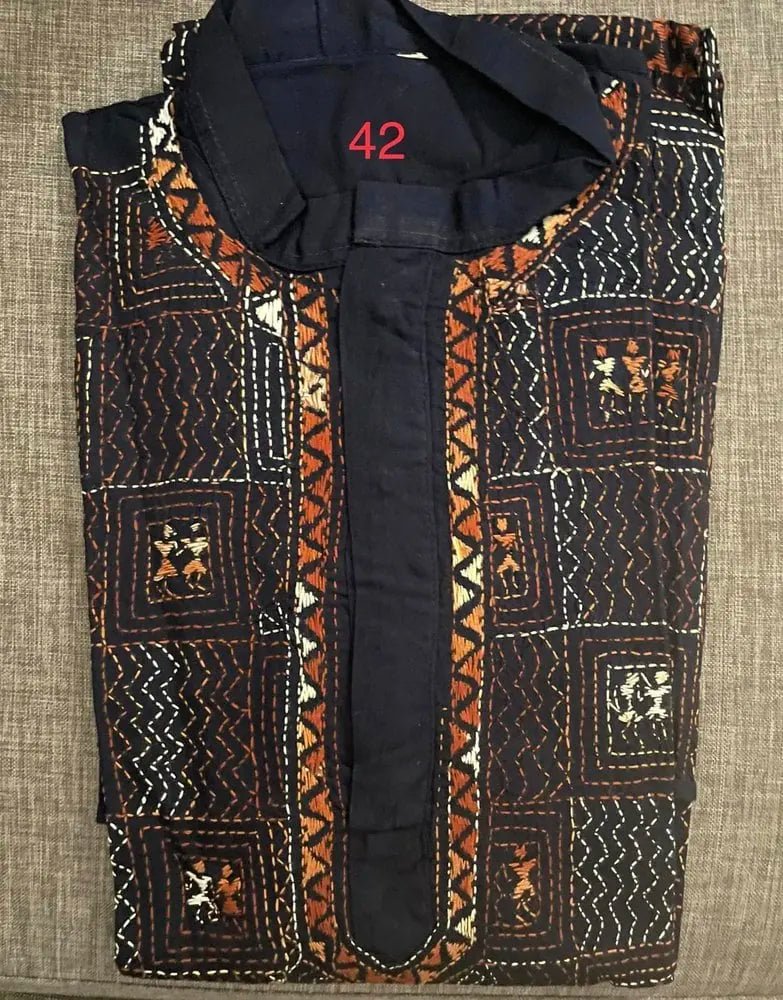 Punjabi_orange_PK10128 - Kurta - Punjabi - Aakritee - PK10128