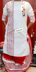 Punjabi_white_40_PK10134 - Kurta - Punjabi - Aakritee - PK10134