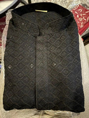 Punjabi/Kurta Suit in Georgette with Hand Chikankari & Sequins - Kurta - Punjabi - Aakritee - PK00172