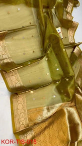 Pure Tissue Silk Banarasi Saree for Diwali Party Wear - Saree - Aakritee - S10701