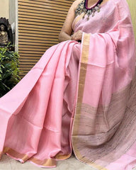 Resham Kota Saree Ð Red with Zari Border - Saree - Aakritee - S10774