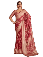 Saree Brasso - Pink S00091 - Aakritee -