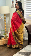 Saree Gadwal silk - red EOFY - 15% - Saree - Aakritee - S10025