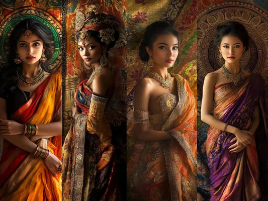 Saree, Gagampang, Sabai, and Sampot: A Cultural Weave of Southeast Asian Elegance - Aakritee