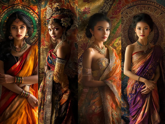 Saree, Gagampang, Sabai, and Sampot: A Cultural Weave of Southeast Asian Elegance - Aakritee