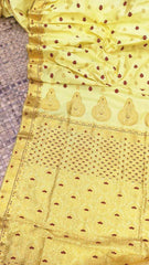 Yellow Assam Paat Silk Saree S11199 - Aakritee Fashion