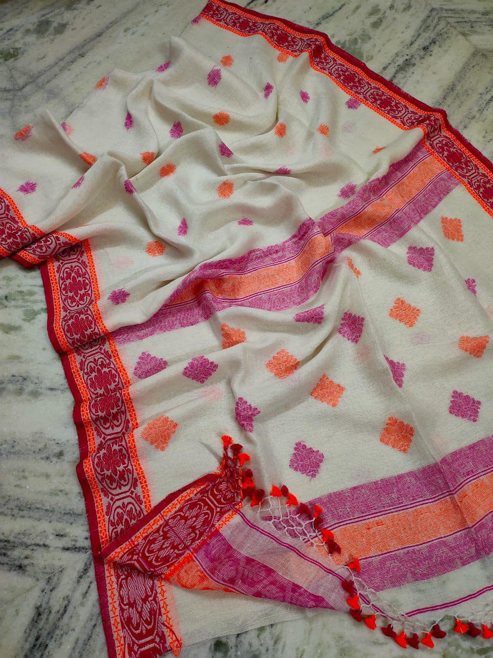 saree-linen-organic-handloom-red-s10089