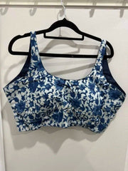Blouse Cotton Sleeveless Bagru Print Royal Blue Casual Festive Bl0123 Blouse - Blouse - Aakritee - BL0123