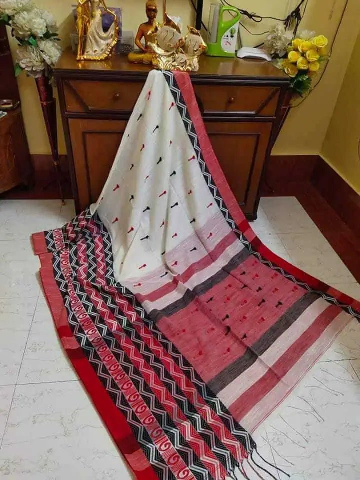 Elegant Bengal Handloom Cotton Saree for Everyday Wear - Saree - Aakritee - S10423