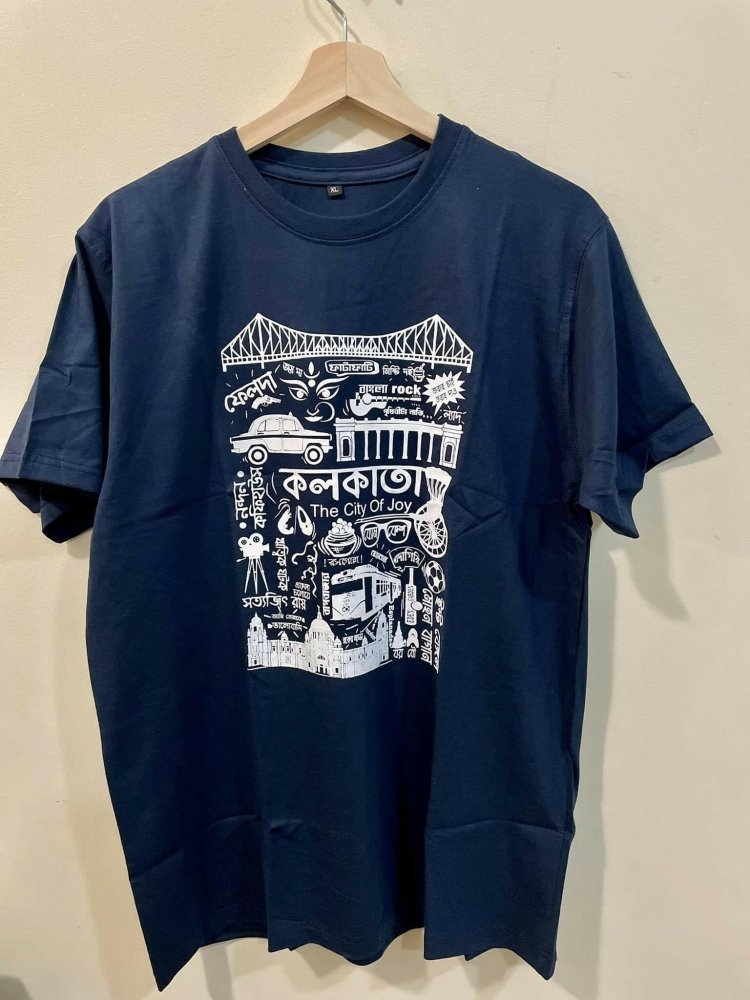 Mens T-shirt_royal blue_sold_TS00012 - Aakritee - TS00012