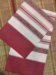 Offwhite Dhonekhali Handloom Saree - S10381 - Saree - Aakritee - S10381