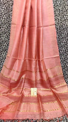 Pink Casual Tussar Staple Saree - S10369 - Saree - Aakritee - S10369