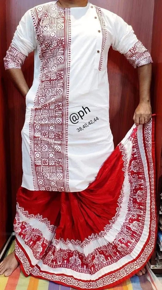 Punjabi_AUD60_white_PK10029 - Kurta - Punjabi - Aakritee - PK10029