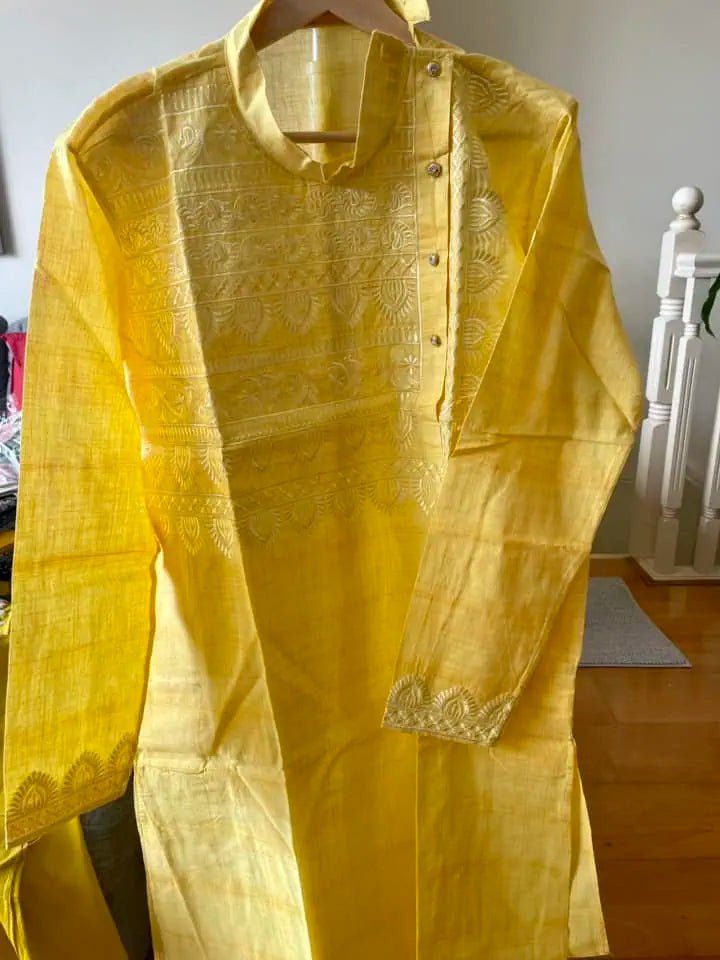 Punjabi_AUD60_yellow_PK10014 - Kurta - Punjabi - Aakritee - PK10014