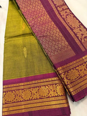 saree - 1 - gadwal - sico - green - Saree - Aakritee - S10093