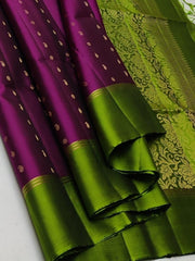 saree - kanjivaram - soft - silkz - green - s10060 EOFY - 15% - Saree - Aakritee - S10061