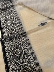 saree - khadi - cotton - bengal - handloom - s10035 - Saree - Aakritee - S10036