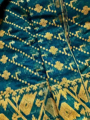 Saree_soft bengal jamdani_sea green_festive_S10813 - Saree - Aakritee - S10813